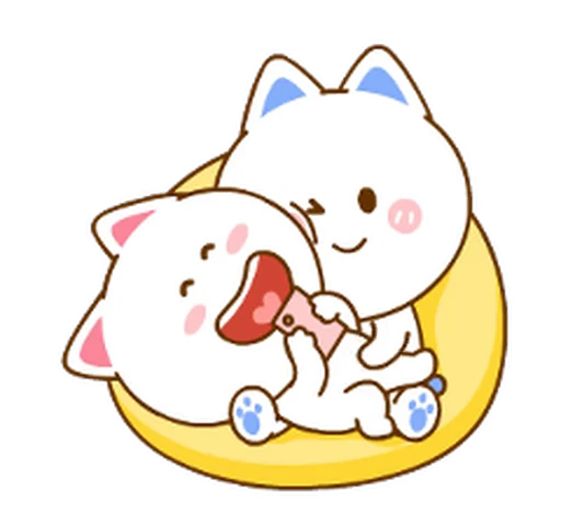 😆 Стикер «Neko & Goya» для Telegram