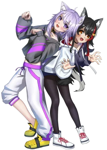 😍 Стикер «Nekomata Okayu» для Telegram
