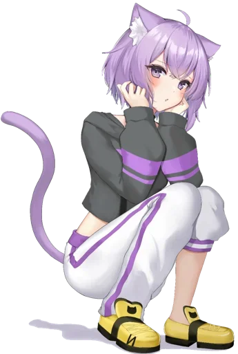 😍 Стикер «Nekomata Okayu» для Telegram