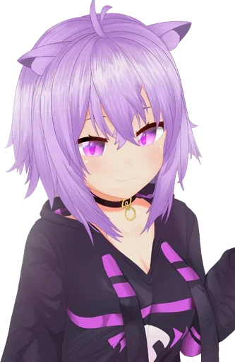 😍 Стикер «Nekomata Okayu» для Telegram
