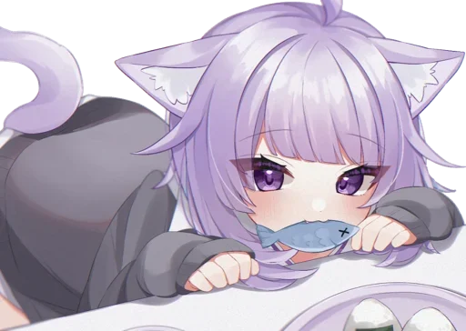 😍 Стикер «Nekomata Okayu» для Telegram