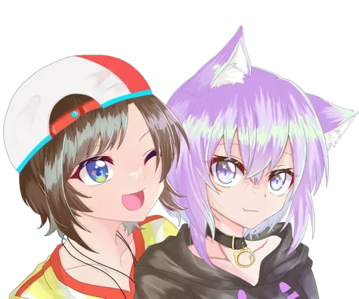 😍 Стикер «Nekomata Okayu» для Telegram