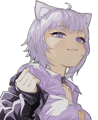 😍 Стикер «Nekomata Okayu» для Telegram