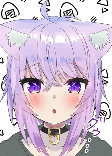😍 Стикер «Nekomata Okayu» для Telegram