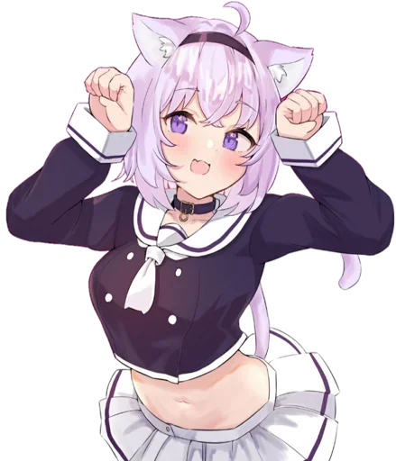 😍 Стикер «Nekomata Okayu» для Telegram