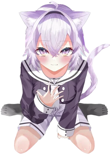 😍 Стикер «Nekomata Okayu» для Telegram