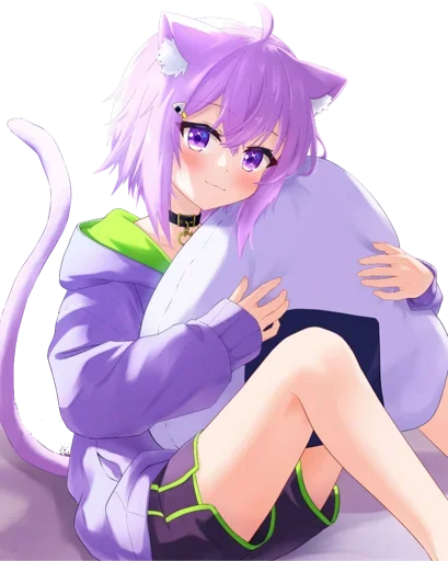 😍 Стикер «Nekomata Okayu» для Telegram