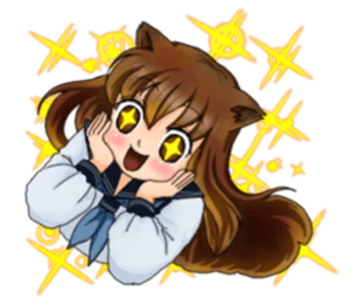 😍 Стикер «Neko Mimi-chan» для Telegram