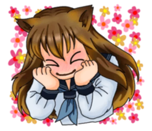 😻 Стикер «Neko Mimi-chan» для Telegram