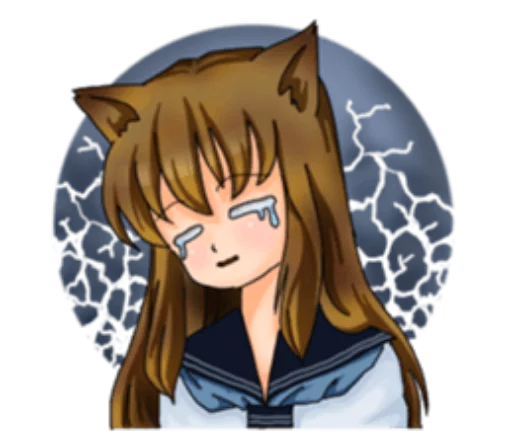 😖 Стикер «Neko Mimi-chan» для Telegram