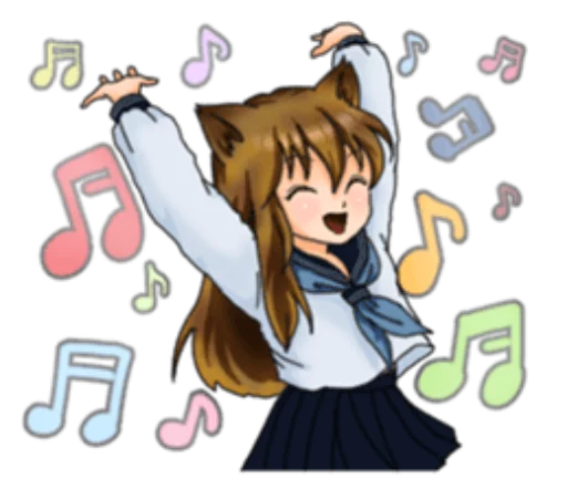 🎶 Стикер «Neko Mimi-chan» для Telegram