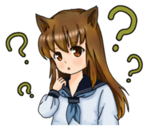 ❓ Стикер «Neko Mimi-chan» для Telegram