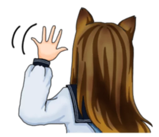 👋 Стикер «Neko Mimi-chan» для Telegram