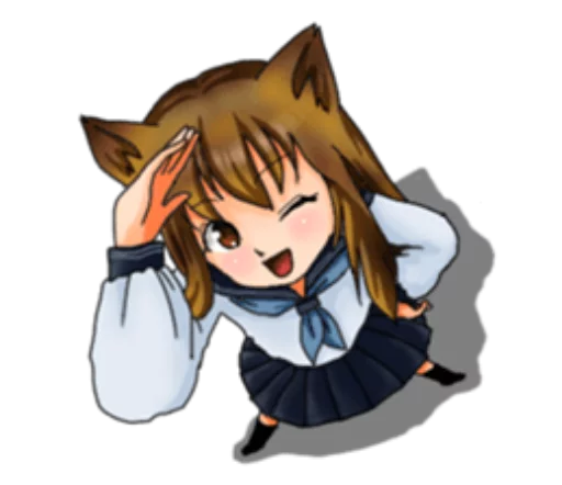 👍 Стикер «Neko Mimi-chan» для Telegram
