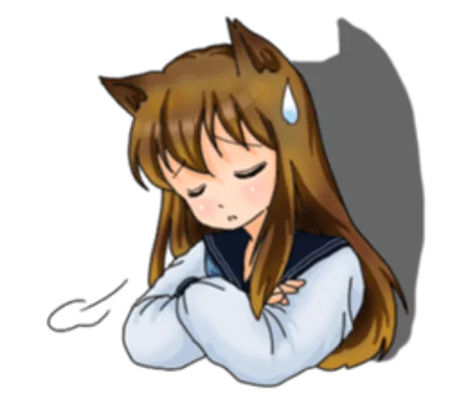 😓 Стикер «Neko Mimi-chan» для Telegram