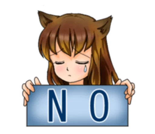 😑 Стикер «Neko Mimi-chan» для Telegram
