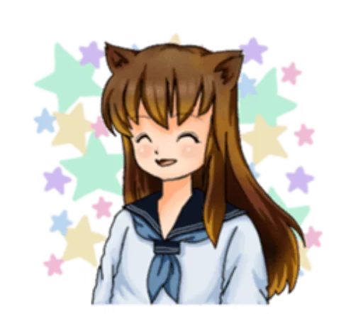 😄 Стикер «Neko Mimi-chan» для Telegram