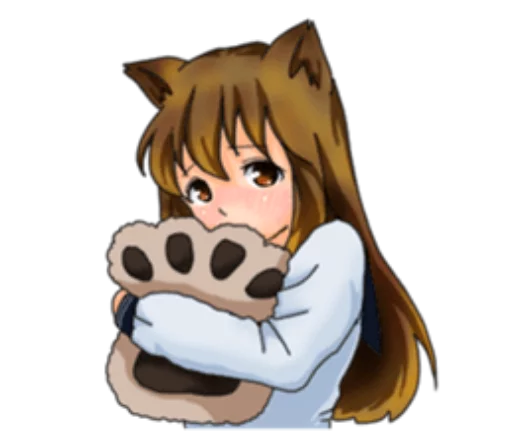😳 Стикер «Neko Mimi-chan» для Telegram