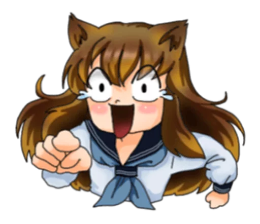😂 Стикер «Neko Mimi-chan» для Telegram