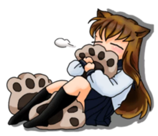 😚 Стикер «Neko Mimi-chan» для Telegram