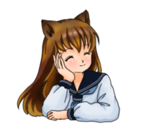 😊 Стикер «Neko Mimi-chan» для Telegram