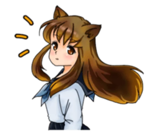 😟 Стикер «Neko Mimi-chan» для Telegram