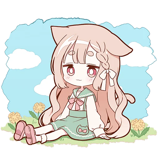 ☀ Стикер «Весенние Некомими» для Telegram