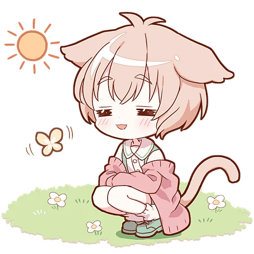 ☀ Стикер «Весенние Некомими» для Telegram