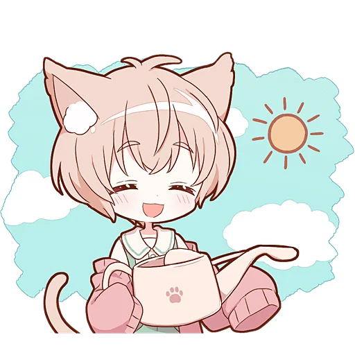 ☀ Стикер «Весенние Некомими» для Telegram