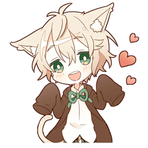 🥰 Стикер «Некомими–кун» для Telegram