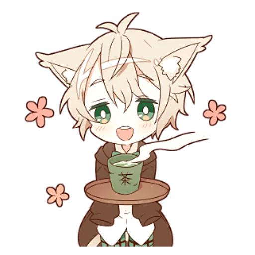 ☕ Стикер «Некомими–кун» для Telegram