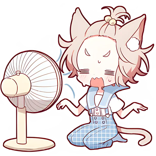 🥵 Стикер «Летние Некомими» для Telegram