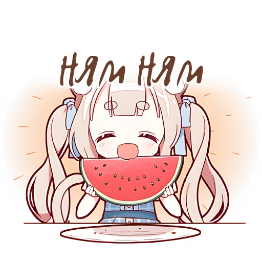😋 Стикер «Летние Некомими» для Telegram