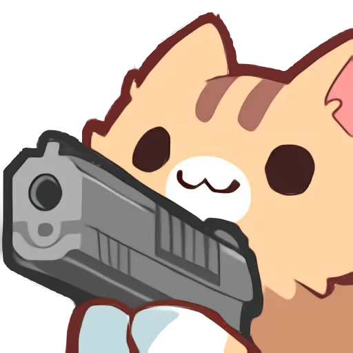 🔫 Стикер «neko random» для Telegram