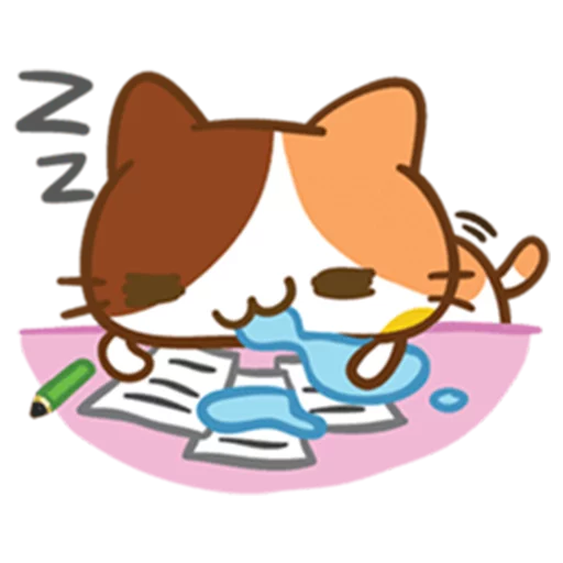 💤 Стикер «What does the cat say ... Meow» для Telegram