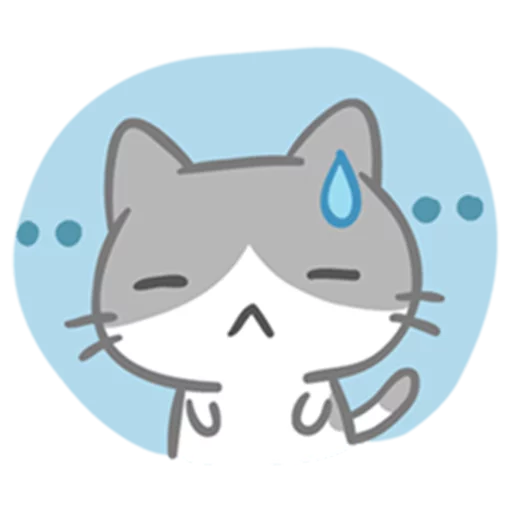 😑 Стикер «What does the cat say ... Meow» для Telegram
