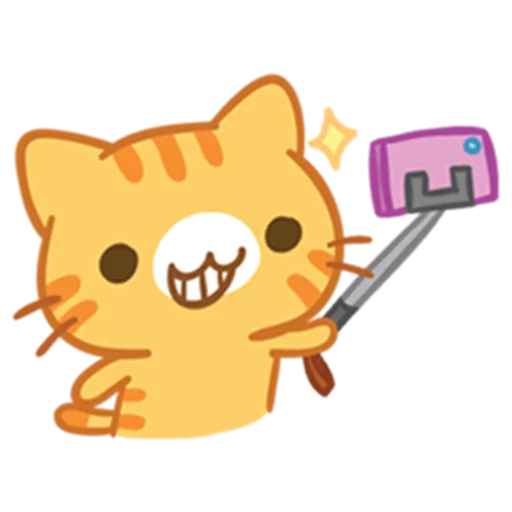 😁 Стикер «What does the cat say ... Meow» для Telegram