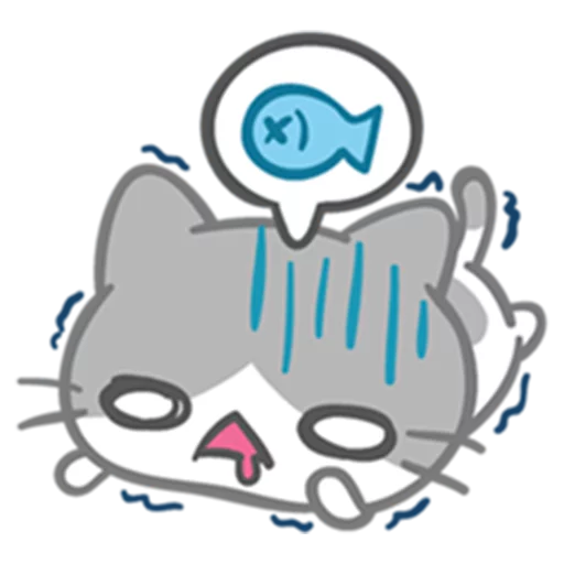 😩 Стикер «What does the cat say ... Meow» для Telegram