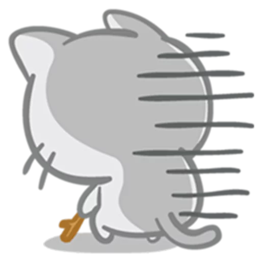 😑 Стикер «What does the cat say ... Meow» для Telegram