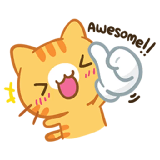 👍 Стикер «What does the cat say ... Meow» для Telegram