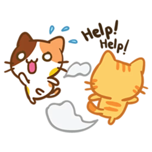 😥 Стикер «What does the cat say ... Meow» для Telegram