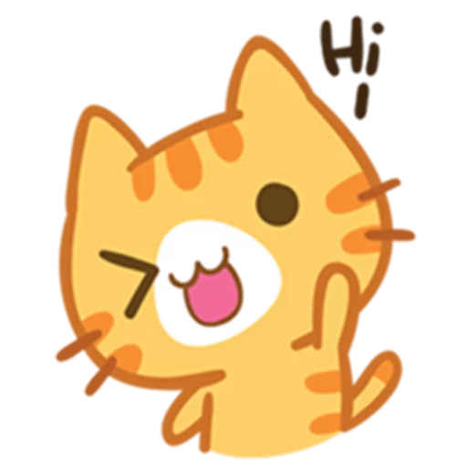 Стикерпак What does the cat say ... Meow для Telegram