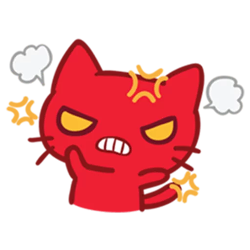 💢 Стикер «What does the cat say ... Meow» для Telegram