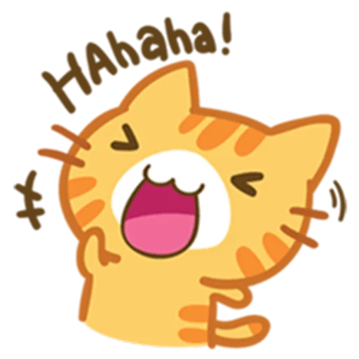 😂 Стикер «What does the cat say ... Meow» для Telegram