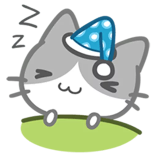 💤 Стикер «What does the cat say ... Meow» для Telegram
