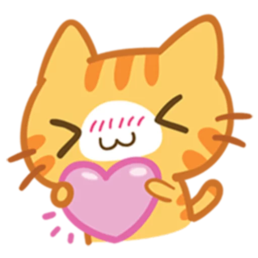 💖 Стикер «What does the cat say ... Meow» для Telegram