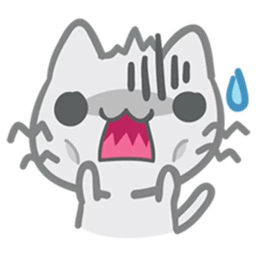 😱 Стикер «What does the cat say ... Meow» для Telegram