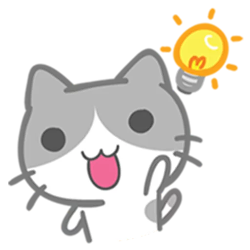😃 Стикер «What does the cat say ... Meow» для Telegram