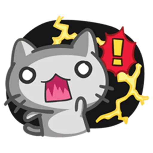 😦 Стикер «What does the cat say ... Meow» для Telegram