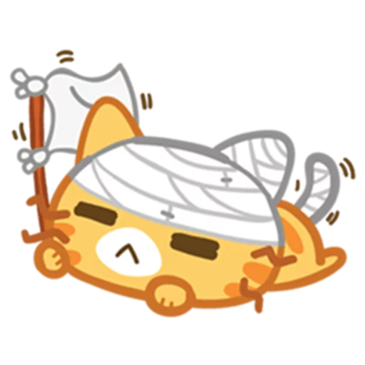 🤕 Стикер «What does the cat say ... Meow» для Telegram